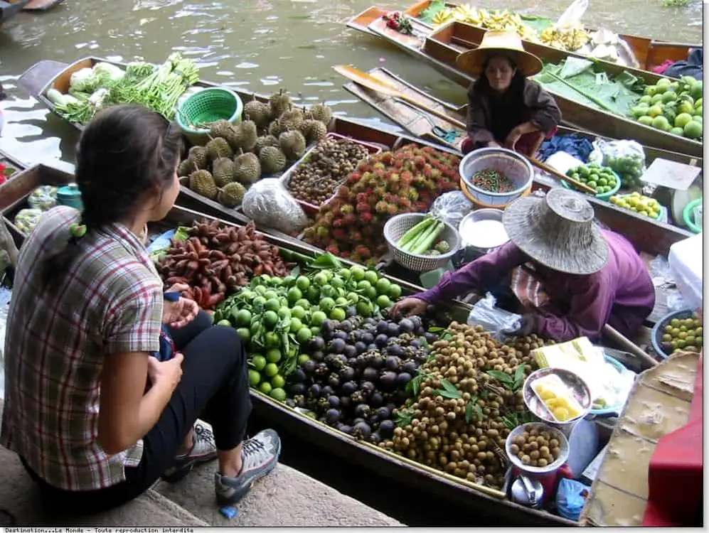 Boat at Damnoen Saduak Floating Market